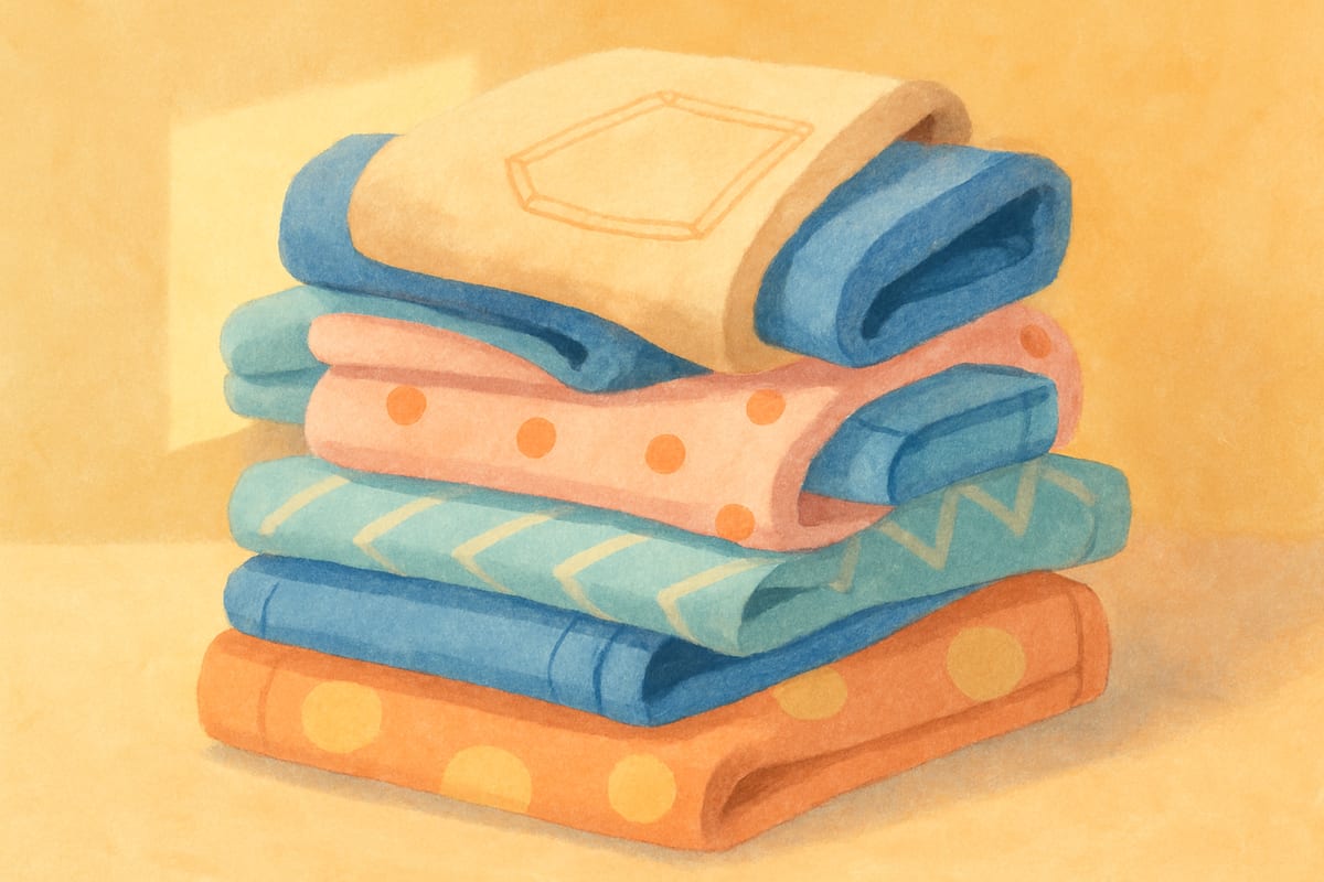 Bottoms — generic kids apparel editorial illustration