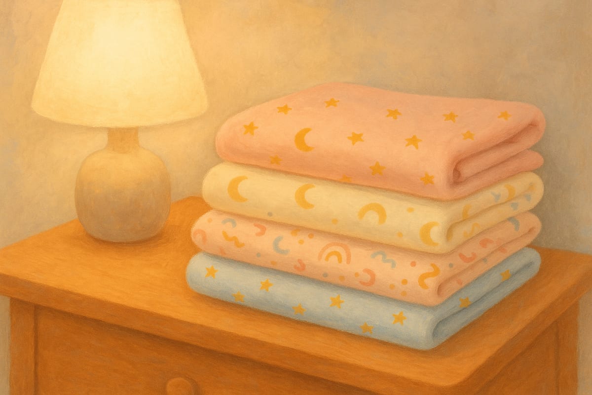Pajamas & Sleepwear — generic kids apparel editorial illustration